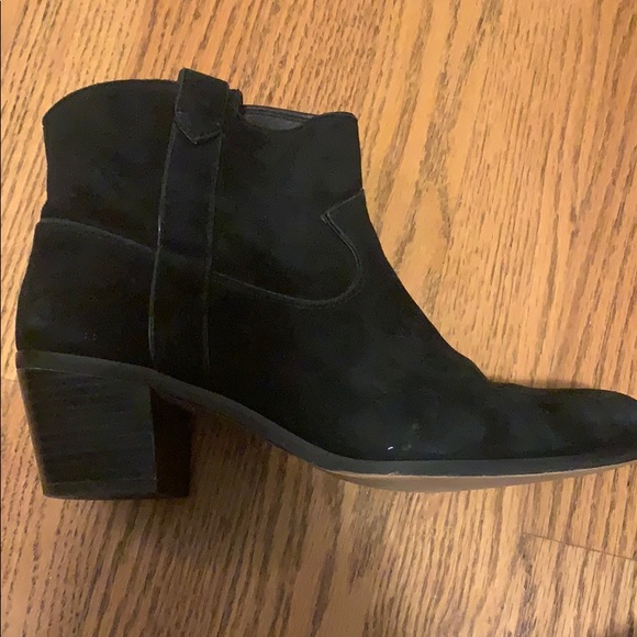 Vince Camuto Black Suede Ankle Boots - Picture 6 of 8